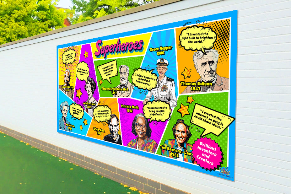 Superheroes - Inventors - Board