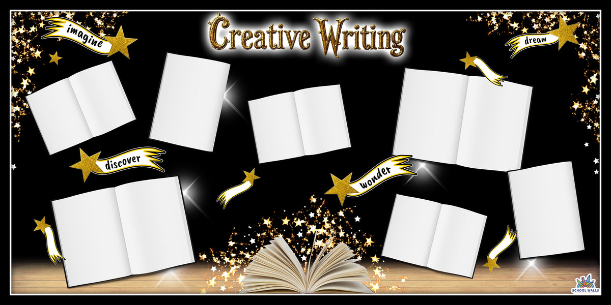 Creative Writing Displays Creative Writing Vinyl Display for KS1 and KS2 – School Walls