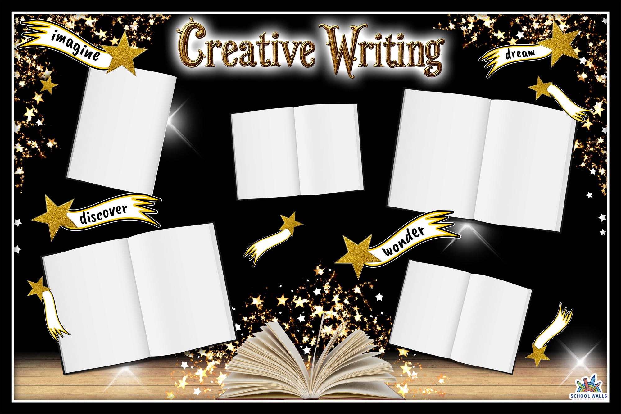 Creative Writing Vinyl Display for KS1 and KS2 – School Walls