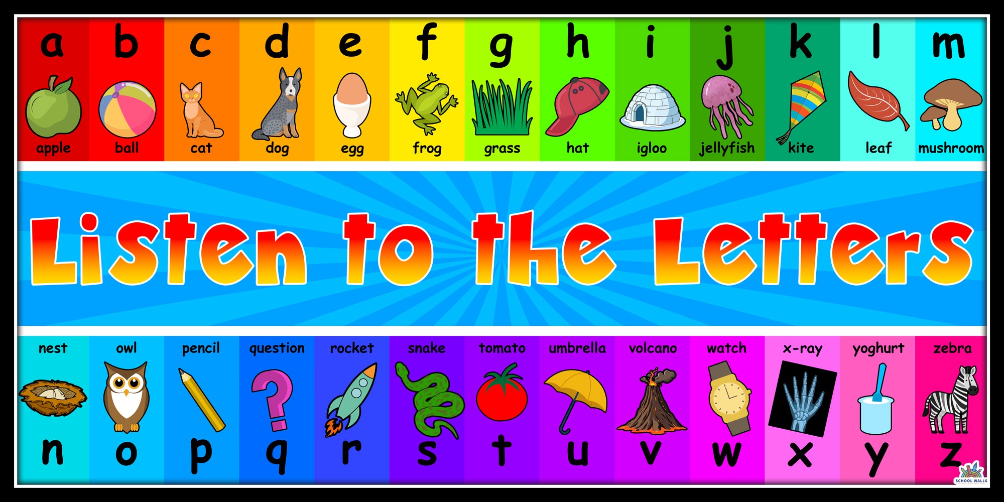 Listen to the Letters - EYFS Phonics Learning Board – School Walls