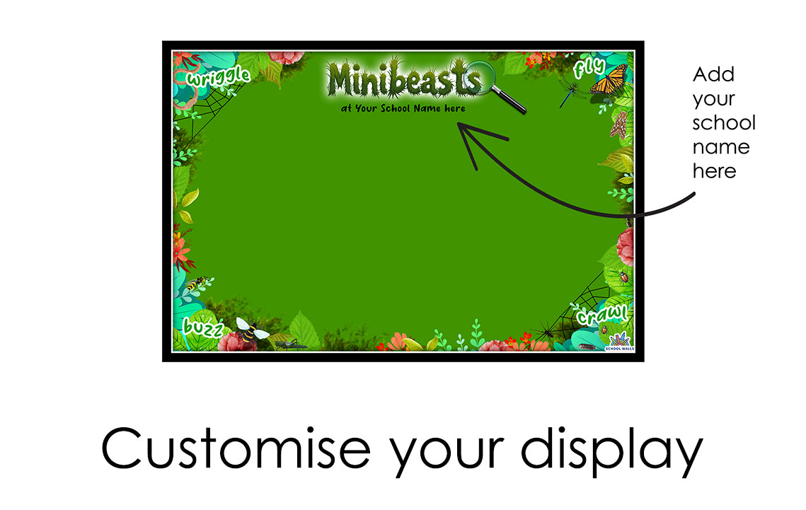 Minibeasts Vinyl Display for EYFS and KS1 – School Walls
