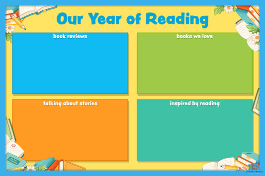 Our Year of Reading - Vinyl Display
