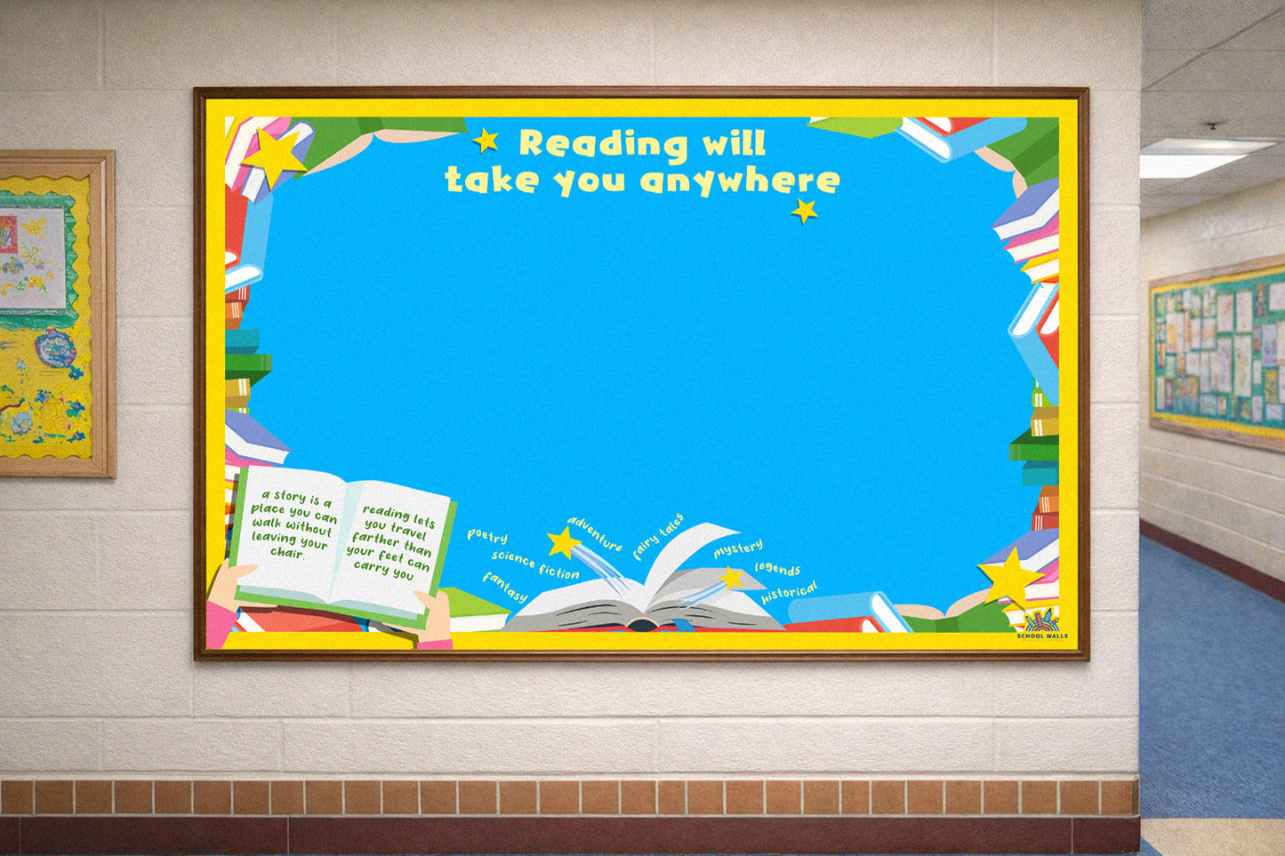 Reading Will Take You Anywhere - Vinyl Display