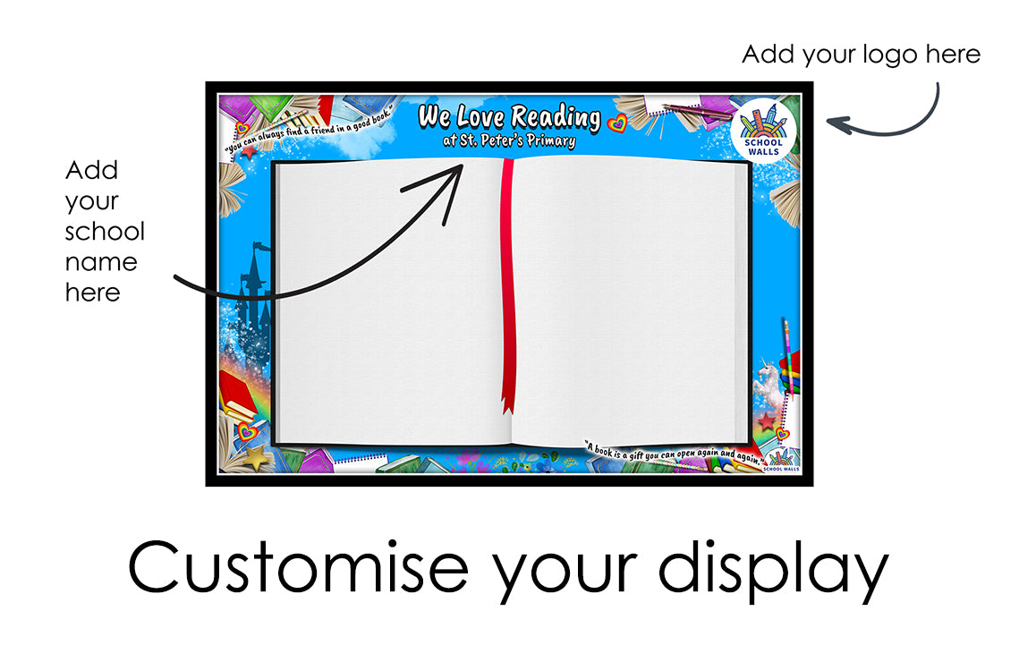 We Love Reading - Vinyl Display