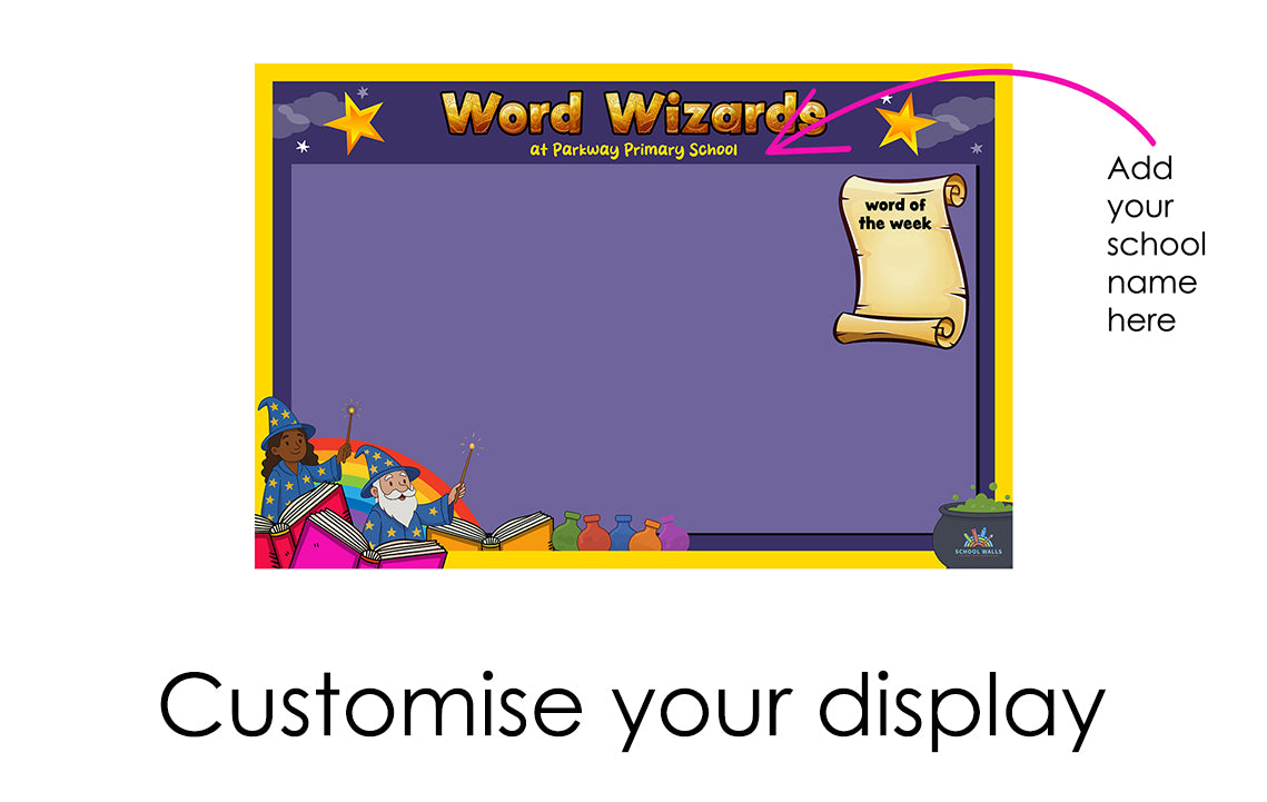 Word Wizards - Vinyl Display