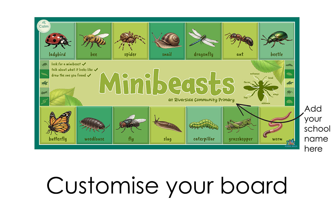 Meet the Minibeasts- Board - Calm Colour Option
