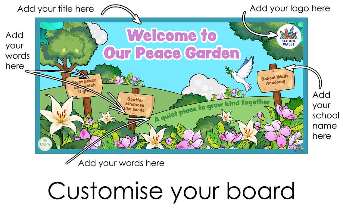 Our Peace Garden - Board - Calm Colour Option