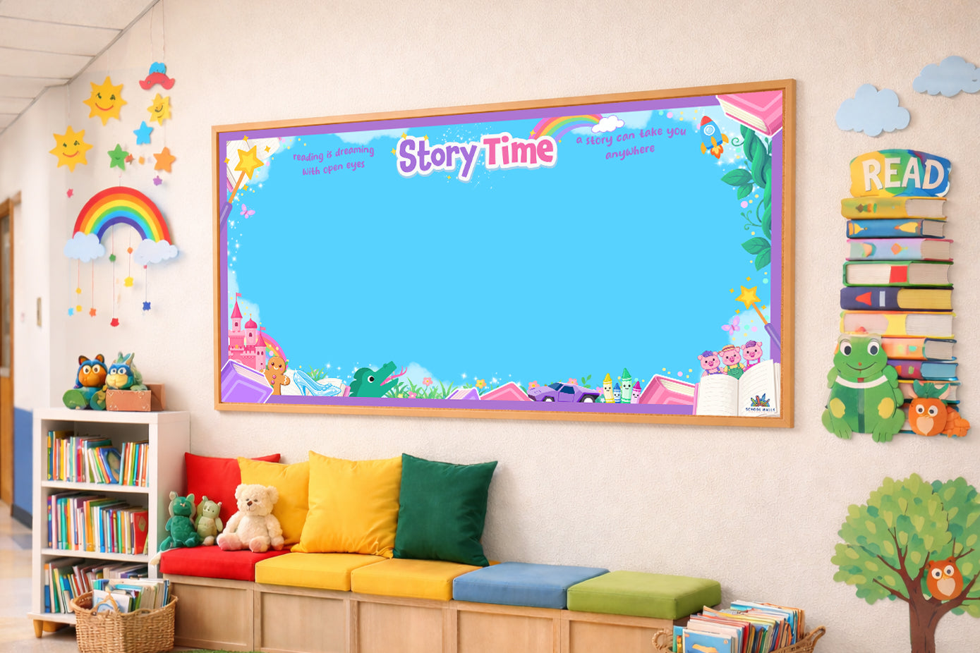 Instant classroom displays for UK primary schools.